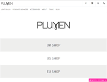 Tablet Screenshot of eushop.plumen.com